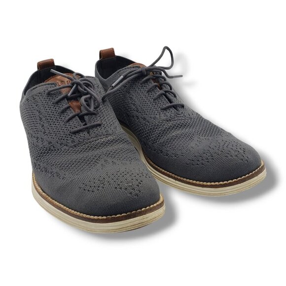 Cole Haan ØriginalGrand Stitchlite Wingtip Oxford Sneakers Mens 10 Grey C27961 - Picture 2 of 9